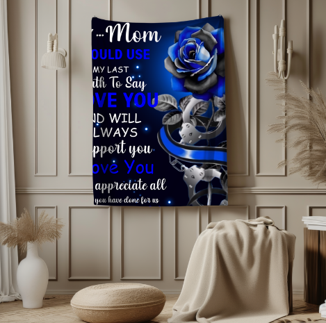 To My Mom | Velveteen Plush Blanket