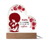 For Mom | Printed Heart Acrylic Plaque